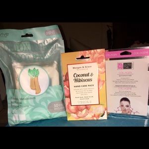 detoxifying foot pad,hand care pack & facial mask